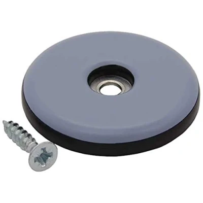 Abbildung von Goodway 16 Stück Teflongleiter, Möbelgleiter, Bodenschutz, grau, Ø 25 mm, 5 mm dick inkl. Schraube 3,5 x 20 PTFE Beschichtung Teflongleiter Möbelgleiter