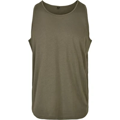 Abbildung von Build Your Brand Herren BB011 Basic Tank T Shirt, Olive, 4XL