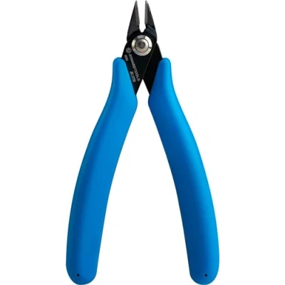 Abbildung von Jonard Tools JIC 2755 Mikrobündigschneidzange mit scharfem, diagonalem Drahtschneidkopf für sauberes Schneiden von Drähten, leicht und schlank, Länge 5 Zoll