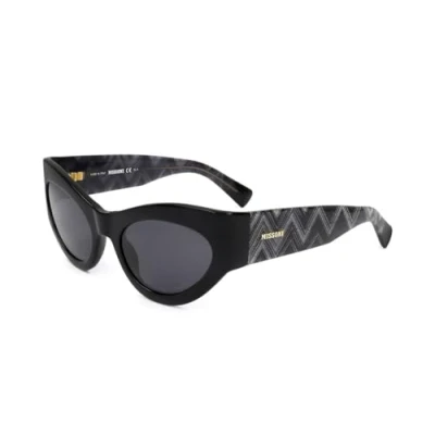Abbildung von Missoni Damen MIS 0078/S 807/IR Gläser SONNENBRILLEN Acetat Schwarz Grau Cat Eye Normal