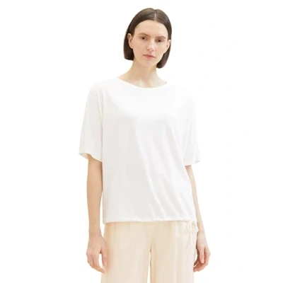 Abbildung von TOM Tailor MIT Rundhalsausschnitt Tshirt basic, Damen, Größe: Medium, Whisper white