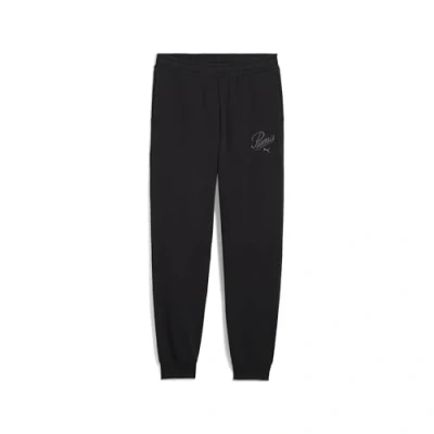 Abbildung von Puma Essentials Script Jogginghose Teenager Für Damen Kinder Mit Print Black Größe: 15 16Y