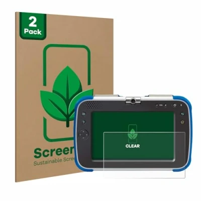 Abbildung von ScreenLeaf (2 Stück Schutzfolie für Vtech Storio Max XL 2.0 [nachhaltiger Displayschutz, Folie, transparent, kratzfest]