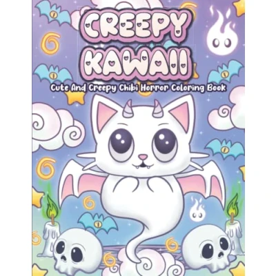 Abbildung von Creepy Kawaii Cute And Chibi Horror Coloring Book: Pastel Goth Book