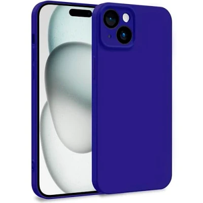 Abbildung von MyGadget Hülle für iPhone 15 Plus Zweilagige Handyhülle mit Kameraschutz Cover Innenfutter &amp; Silikon außen Dunkel Lila