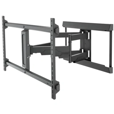 Abbildung von goobay TV Wandhalterung für Fernseher von 43 bis 90 Zoll (109 229 cm), Halterung, max. 60 kg, vollbeweglich (schwenkbar, neigbar, seitlich verschiebbar), 71216