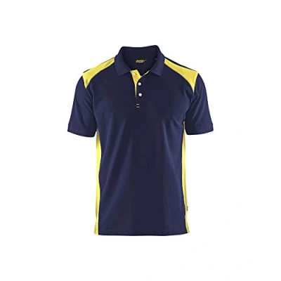 Abbildung von Blaklader 33241050 POLO HAUSHIRT, Marineblau/Gelb, grootte S