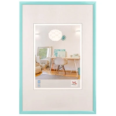 Abbildung von walther design Bilderrahmen türkis 15 x 20 cm New Lifestyle Kunststoffrahmen KV520U