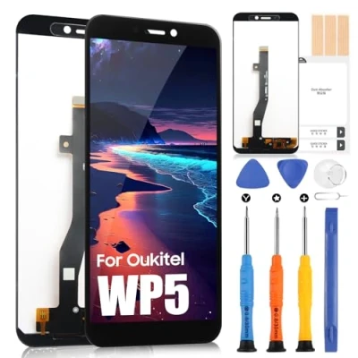 Abbildung von LCD Display für Oukitel WP5 / Pro, Pro 5,5 Zoll, Bildschirm Touchscreen Digitizer vollständige Montage mit Reparatursatz