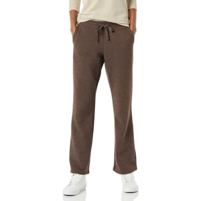 Abbildung von Amazon Essentials Damen Jogginghose aus Fleece mit geradem Bein (in großen Größen erhältlich), Schokoladenbraun, S