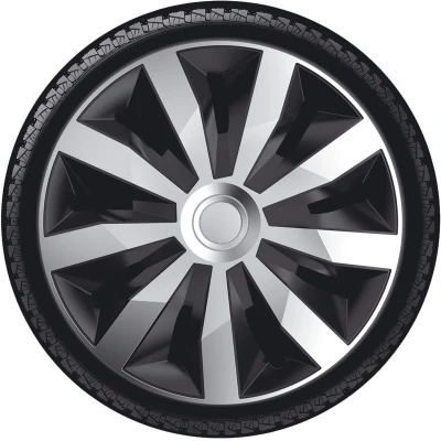 Abbildung von AutoStyle PP 5334SB Radblenden 14Zoll schwarz/silber