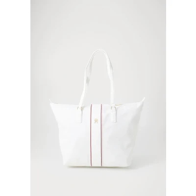 Abbildung von Tommy Hilfiger Poppy CORP Shopping Bag, Damen, Größe: One Size, White