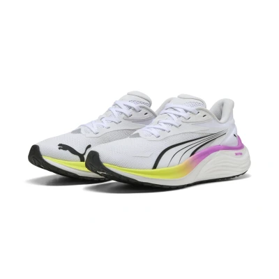 Abbildung von Puma Electrify Nitro 4 Sneaker low, Damen, Größe: 40.5, White/yellow alert/pure magenta Textil