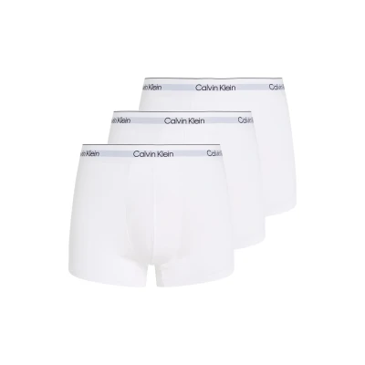 Abbildung von Calvin Klein Underwear Modern Stretch Trunk 3 PACK Panties, Herren, Größe: XL, White