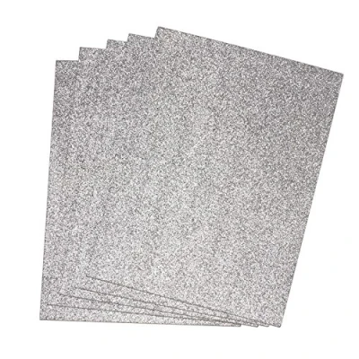 Abbildung von EVA foam vellen 2mm 22x30cm 5 st Zilver glitter 12315 1531