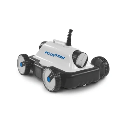 Abbildung von Steinbach Poolstar Poolrunner S63 061007AV Vollautomatischer Bodensauger für Pools mit bis zu 18 m² Bodenfläche Auch Salzwasser geeignet