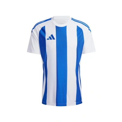 Abbildung von adidas Performance Fussball TEAM Striped Sport Tshirt, Herren, Größe: XS, Weissblau
