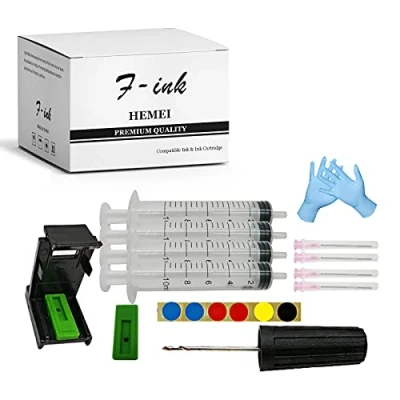 Abbildung von F INK Tintenfüllwerkzeuge kompatibel für 307XL 305XL 62XL 63XL 304XL 303XL 652XL 300XL 650XL 302XL 301XL 901XL 350XL 351XL 21XL 22XL 27XL 28XL 56XL 57XL usw.