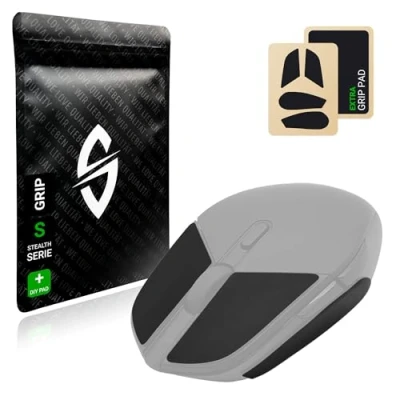 Abbildung von SensoryBoost Grip Tape Set für Logitech G303 Shroud Edition (+ extra Pad) Schweißabsorbierend, extrem Rutschfest, Ultradünn (0.5mm) Selbstklebend &amp; Rückstandsfrei Gaming Maus Zubehör