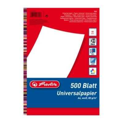 Abbildung von Herlitz Kopierpapier A4 80g/qm weiß VE=500 Blatt