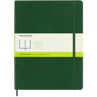 Abbildung von Moleskine Notizbuch XL Blanko Weicher Einband Myrtengrün