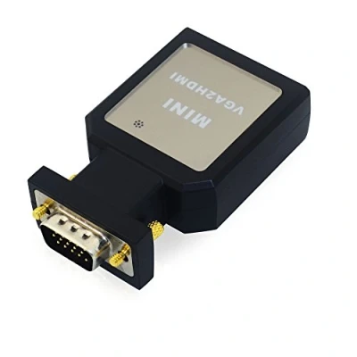 Abbildung von Leicke KN39752 VGA zu HDMI Konverter FullHD Wandler Umwandler Video Adapter Mit Audio Line In