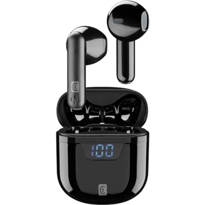 Abbildung von cellularline Seek Universal Bluetooth 5.0 HiFi Stereokopfhörer mit Ladekoffer Gesamtautonomie von 15 Stunden Aufladen 2 Reichweite 10 Mt Schwarz