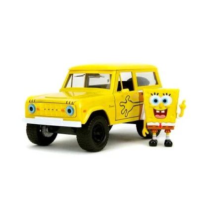 Abbildung von Jada Sponge Bob 1973 Ford Bronco 1:24, Gelb
