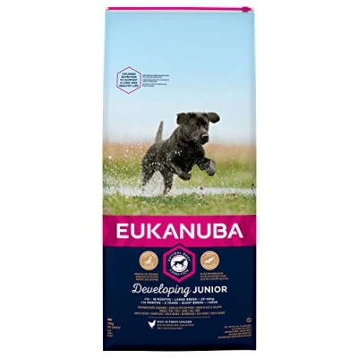 Abbildung von Eukanuba Developing Junior Large Breed Huhn Hundefutter 12 kg...