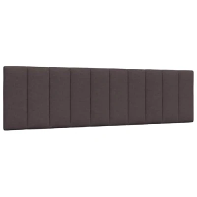 Abbildung von vidaXL Kopfteil Kissen, Kopfteilkissen für Schlafzimmer, Rückenkissen Bett mit Reißverschluss, Kopfpolster Bettkissen, Dunkelbraun 180cm Stoff