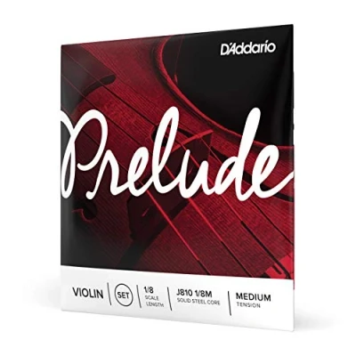 Abbildung von D&#039;Addario Geigensaiten Prelude Violin Strings J810 1/8M 1/8 Scale, Medium Tension Full Set