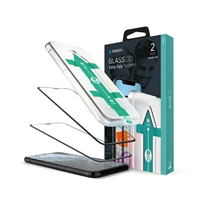 Abbildung von Deppa 2 Stück Schutzfolie für Iphone 11 Pro Full Screen (5.8 Zoll) mit Schablone Glas Folie 3D Schutzglas, Displayschutz