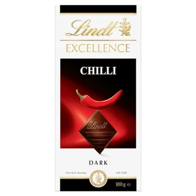 Abbildung von Lindt Excellence Dark Chilli 100g (Pack of 5)