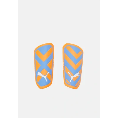 Abbildung von Puma Ultra Twist Sleeve Unisex Schienbeinschoner, Größe: Medium, orange/blue glimmer