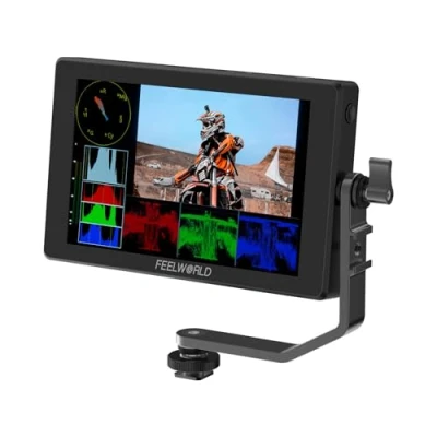 Abbildung von FEELWORLD SH7 Kamera Field Monitor 7 Zoll 2200 Nit Touchscreen DSLR Unterstützt SDI/HDMI Eingang und Ausgang mit HDMI&amp;SDI Cross Conversion 3DLUT HDR Waveform NP F970 External Install