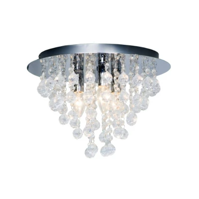 Abbildung von NOWA Deckenleuchte Silber 3 flammig LONDON, ohne Leuchtmittel, Deckenlampe
