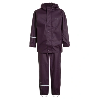 Abbildung von Celavi Mädchen Tweedelig regenpak in vele kleuren Regenjacke, Dunkel Violett (Blackberry Wine 666), 110 EU