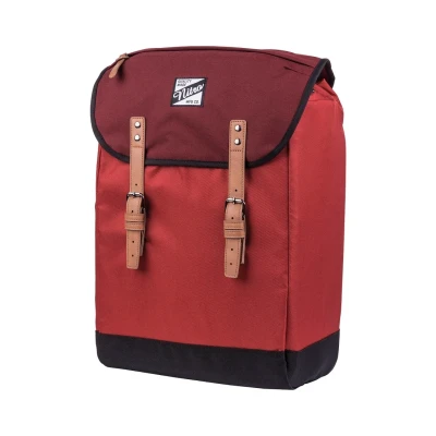 Abbildung von VENICE URBANER FREIZEIT DAMEN HERREN RUCKSACK IM RETRO LOOK MIT GEPOLSTERTEM 15&#039;&#039; LAPTOP FACH SCHULRUCKSACK WANDERRUCKSACK STREETPACK, Chili, 28 L, 560 g, 1151 878035_985