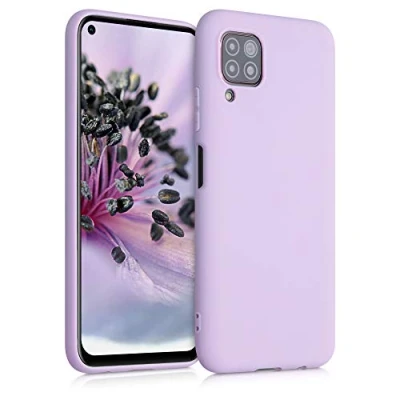 Abbildung von kwmobile Hülle kompatibel mit Huawei P40 Lite weiches TPU Silikon Case Cover geeignet für kabelloses Laden Mauve