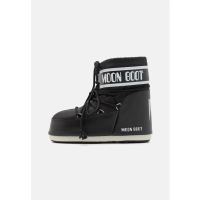 Abbildung von Moon Boot ICON LOW Unisex Schnürstiefelette, Größe: 36 38, Black Schuhe