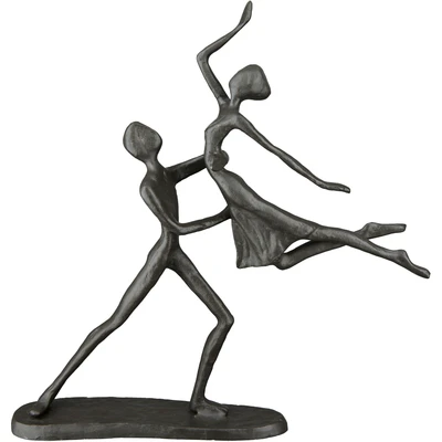 Abbildung von Casablanca by Gilde Dekofigur &quot;Design Skulptur Tanzpaar, braun&quot;, Dekoobjekt, aus Metall, Höhe 17,5 cm, Wohnzimmer