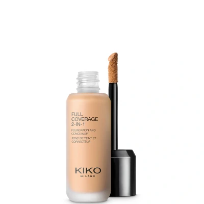 Abbildung von KIKO Milano FULL Coverage 2 IN 1 Foundation AND Concealer Foundation, Damen, Größe: 25 ml, 60 warm beige