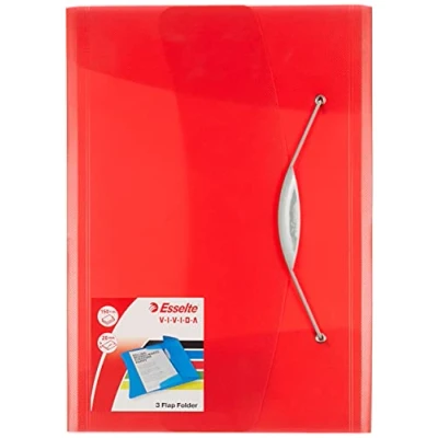 Abbildung von Esselte 624042 VIVIDA Dokumentenmappe (A4, PP) rot
