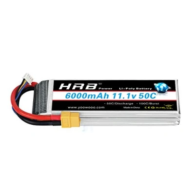 Abbildung von HRB lipo Akku 11.1V 6000mAh 3S 50C mit XT60 Stecker für RC Hobby Auto Helikopter Fleugzeug Boot (XT60 Stecker)