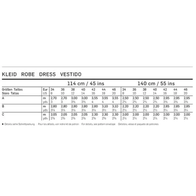Abbildung von Kleid Burda 6821 34 46