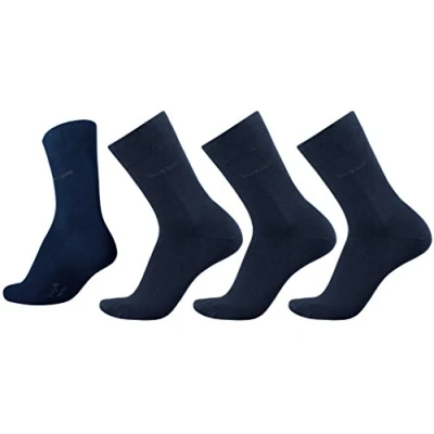 Abbildung von BUGATTI Herrensocken mit Logoschriftzug 3er Pack dunkelblau Gr. 39 42