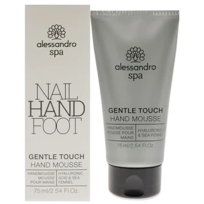 Abbildung von alessandro Spa Gentle Touch Handmousse intensiv pflegendes Feuchtigkeitsmousse mit hautberuhigendem Wirkstoffkomplex für gestresste Hände, 75ml