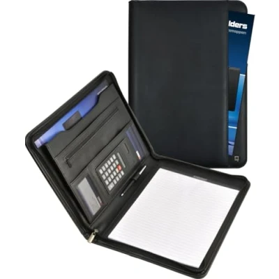 Abbildung von DESQ® 3685 A4 Schreibmappe mit Taschenrecher Umlaufender Reißverschluss Dutch Design