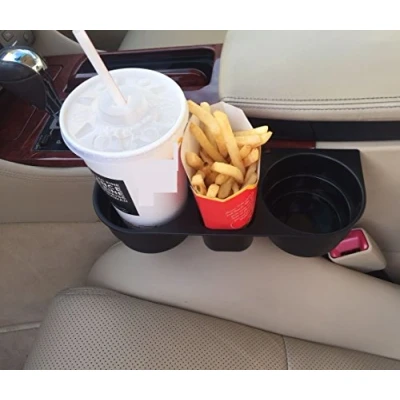Abbildung von KFZ Getränkehalter Pommes&amp;Burger&amp;Cola Halter Becherhalter Kaffeehalter Flaschenhalter für alle Auto PKW LKW Ideal Mittelkonsole, Rücksitz, Rückbank zwischen den Sitzen
