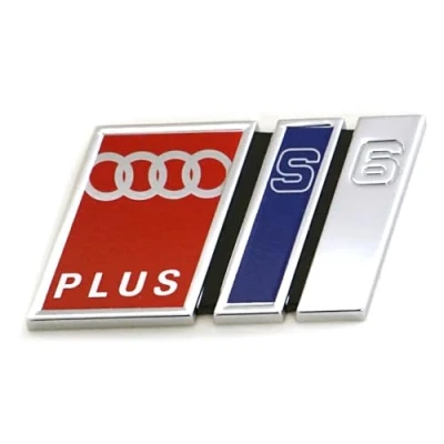 Abbildung von Audi 4A9853735C2ZZ Schriftzug S6 Plus Avant Heckklappe Logo Emblem Plakette, selbstklebend